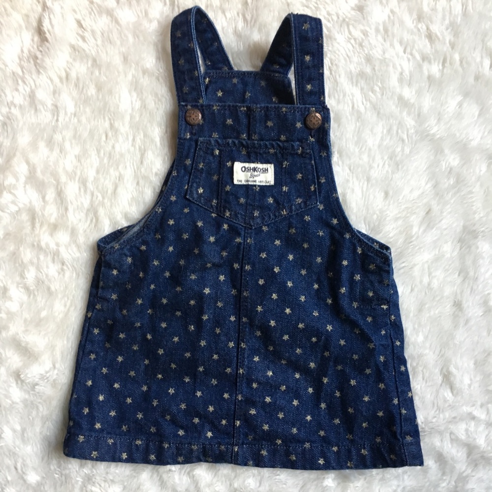 OSHKOSH denim dress with gold stars